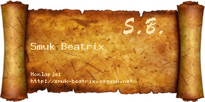 Smuk Beatrix névjegykártya
